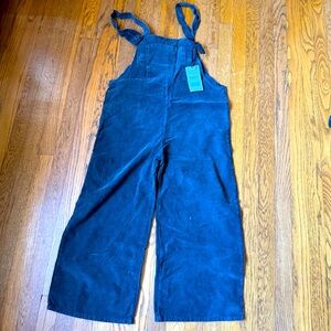 Zara soft corduroy bib overalls